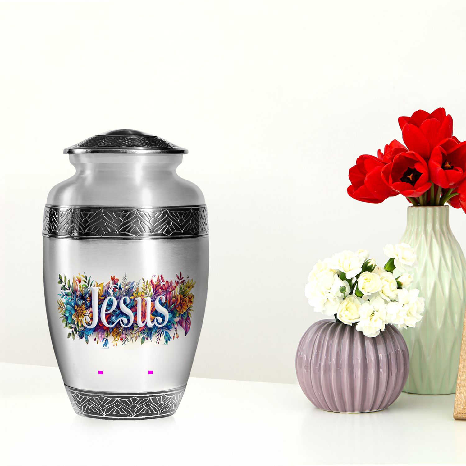 Loving Jesus Burial Urns for Ashes Adult Male, Cremation Urn (10 Inch) product image view 4