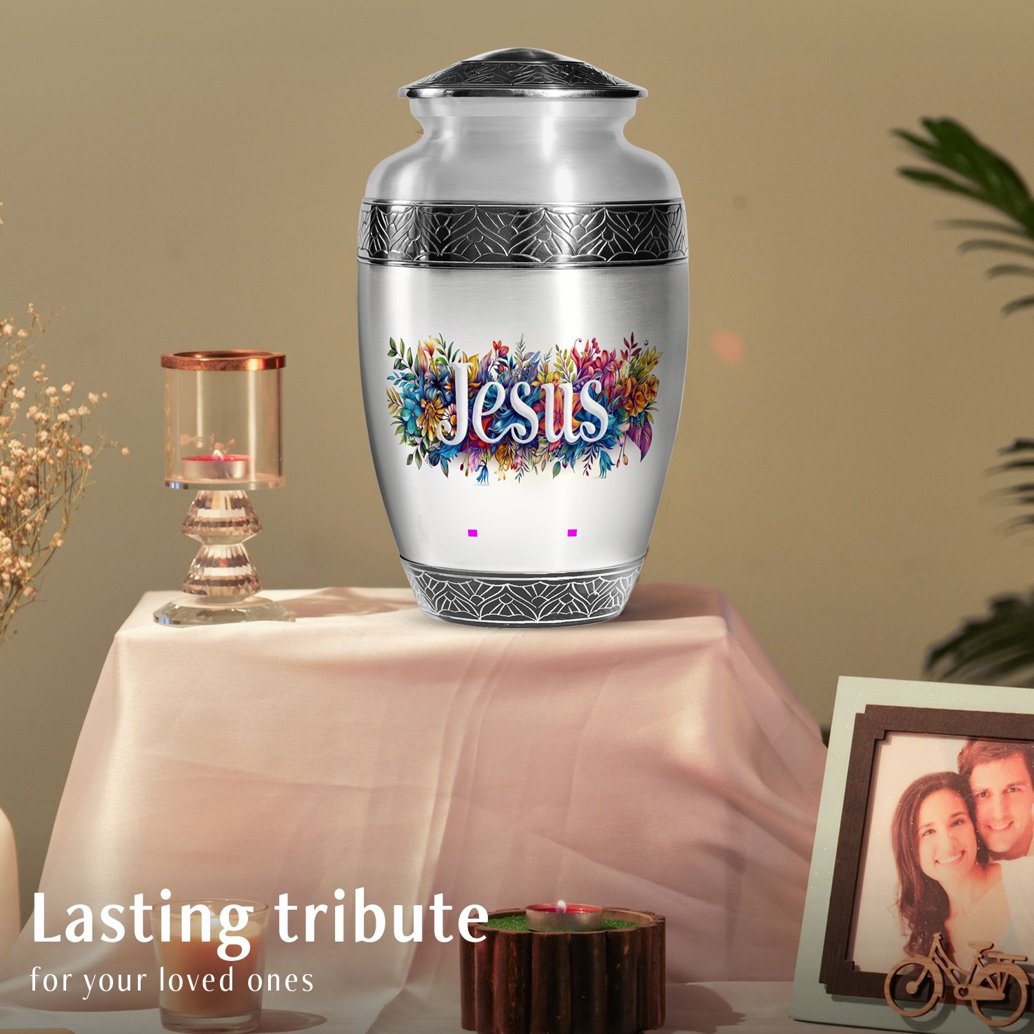Loving Jesus Burial Urns for Ashes Adult Male, Cremation Urn (10 Inch) product image view 5