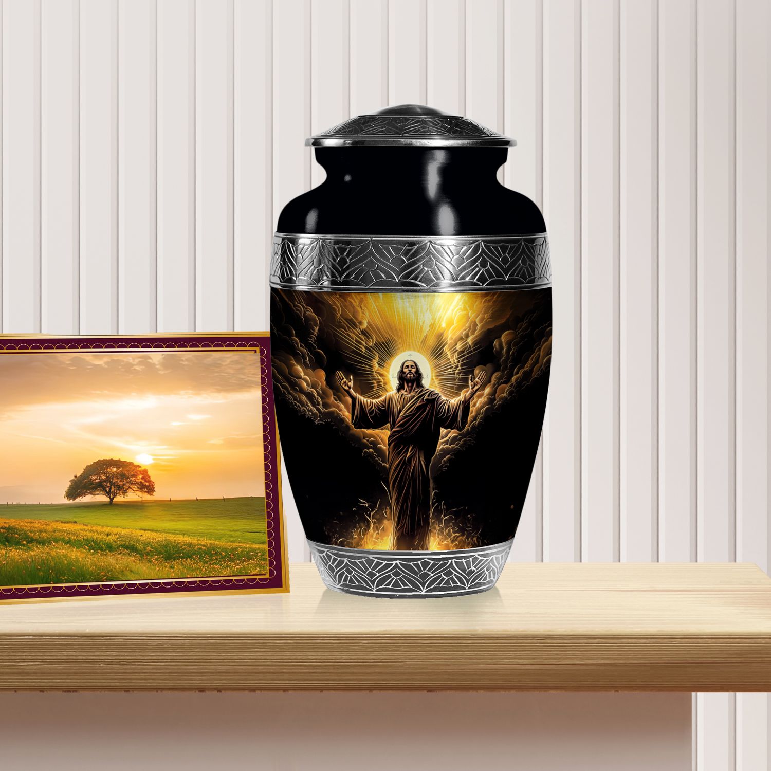 Risen Jesus Urns for Human Ashes Adult Mother, Memorial Urn (10 Inch) detailed image 3